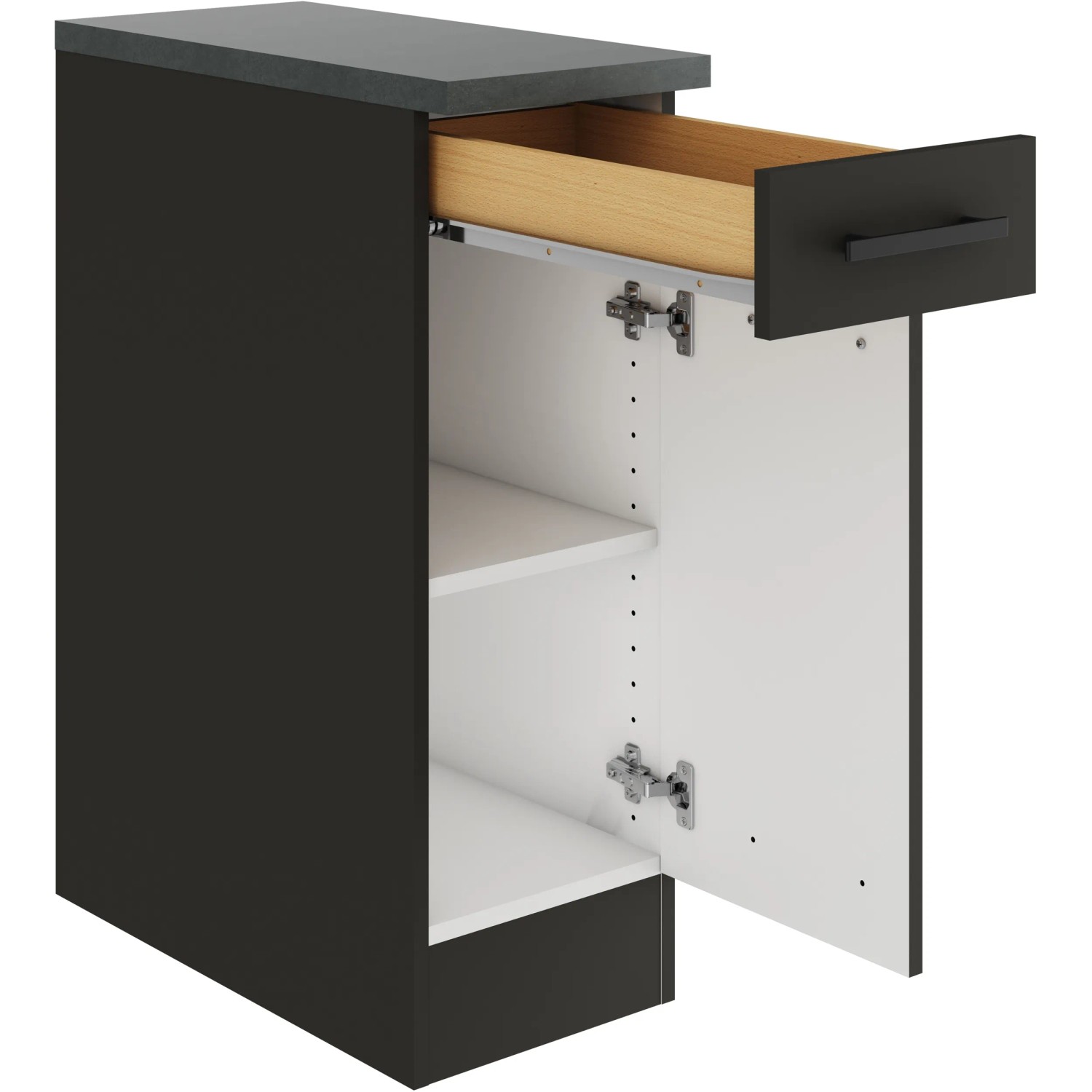 Optifit Küchenunterschrank Madrid420 30 cm Anthrazit Matt kaufen bei OBI