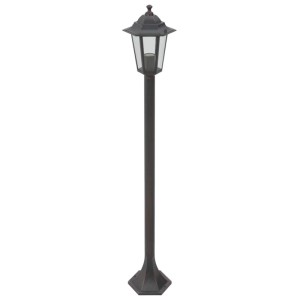 vidaXL Garten-Pollerleuchte 6 Stk E27 110 cm Aluminium Bronzefarben 44205