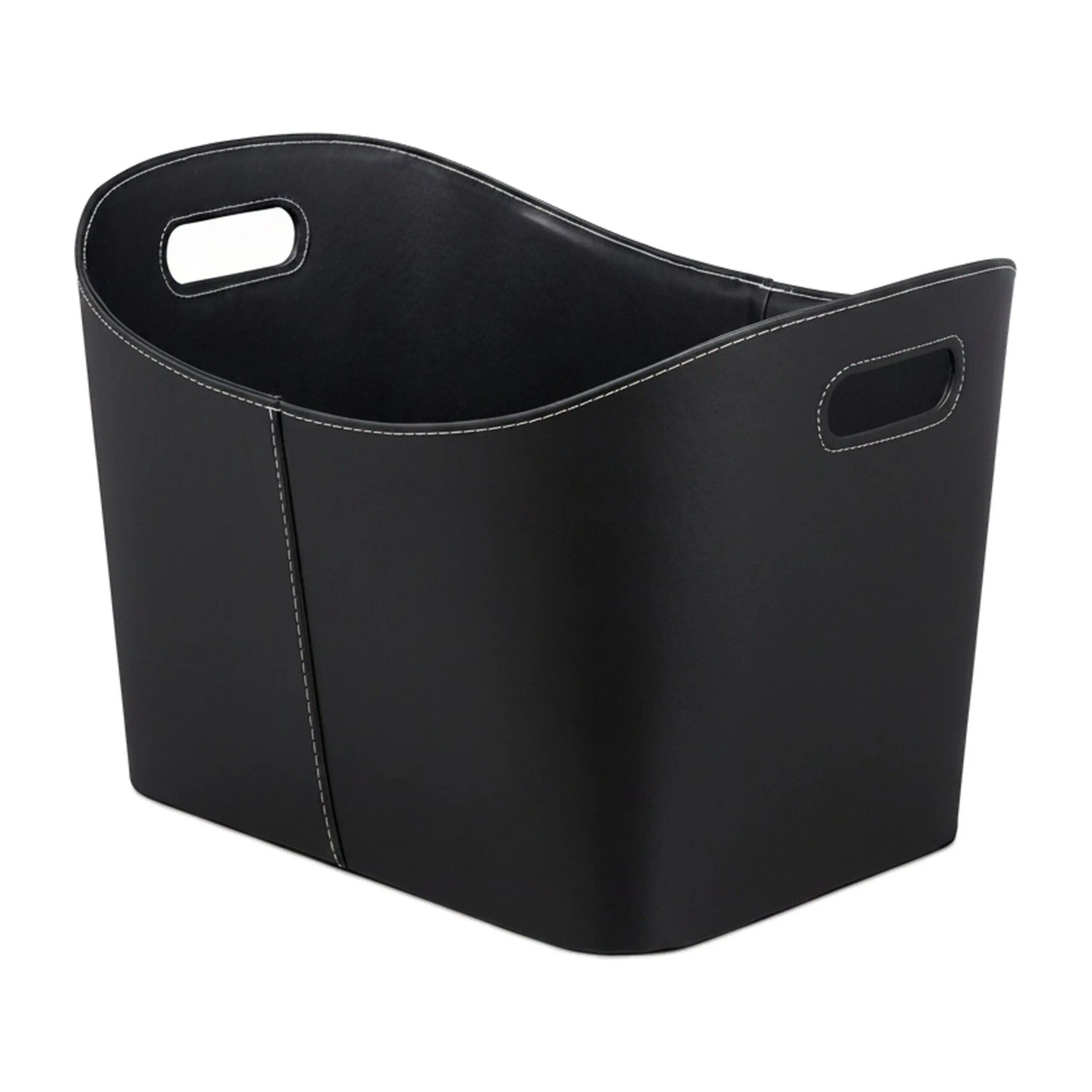 Relaxdays Kunstleder XL Kaminholzkorb (27 l)