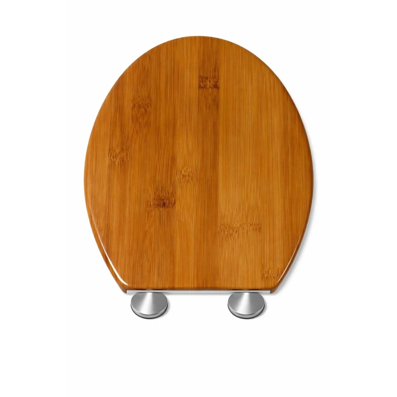 BigDean Toilettendeckel Mit Absenkautomatik In Holzoptik Oval WC Sitz Duroplast Weiß Bis 150 kg