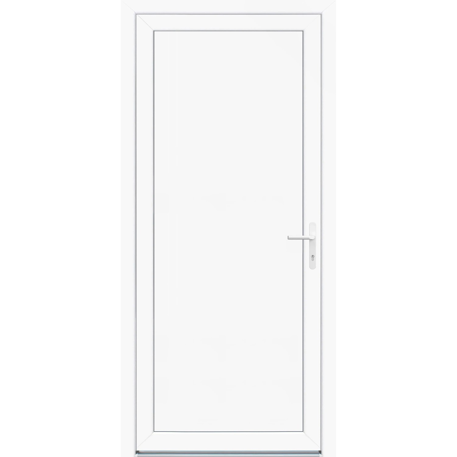Panto Nebeneingangstür K500 Weiß 88 cm x 198 cm DIN R