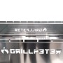 Detailaufnahme: Grillpeter Mangal Ruslan Deluxe Schaschlikgrill aus Edelstahl.