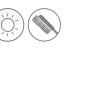 Symbole für Lichtdosierung und einfache Montage des Gardinia Doppelrollos.