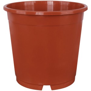 Geli Containertopf, ca. Ø 15cm, 1,7l, Terrakotta, Pflanzkübel aus Kunststoff für Innen & Außen.