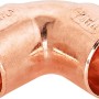 Löt-Winkel Ø 15mm aus Kupfer, 90-Grad Bogen für Kupferrohr-Verbindungen, 10er Set.