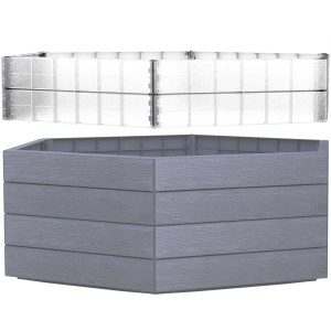 Garantia Hochbeet Ergo XL mit Wachstumsmodul, transparent. Zubehör für Hochbeete.