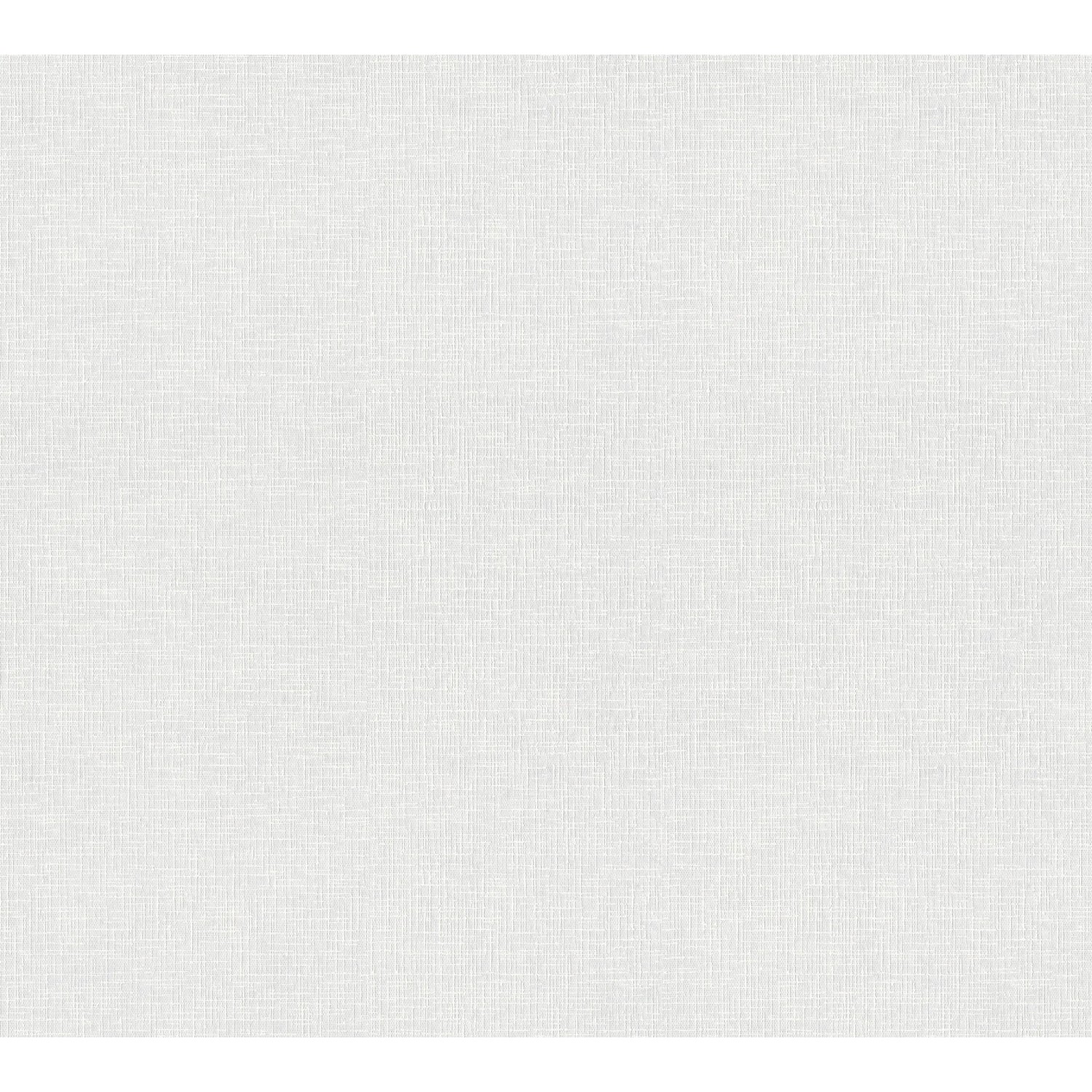 Weiße AS-Creation Vliestapete Meistervlies mit Textiloptik für Wandgestaltung.