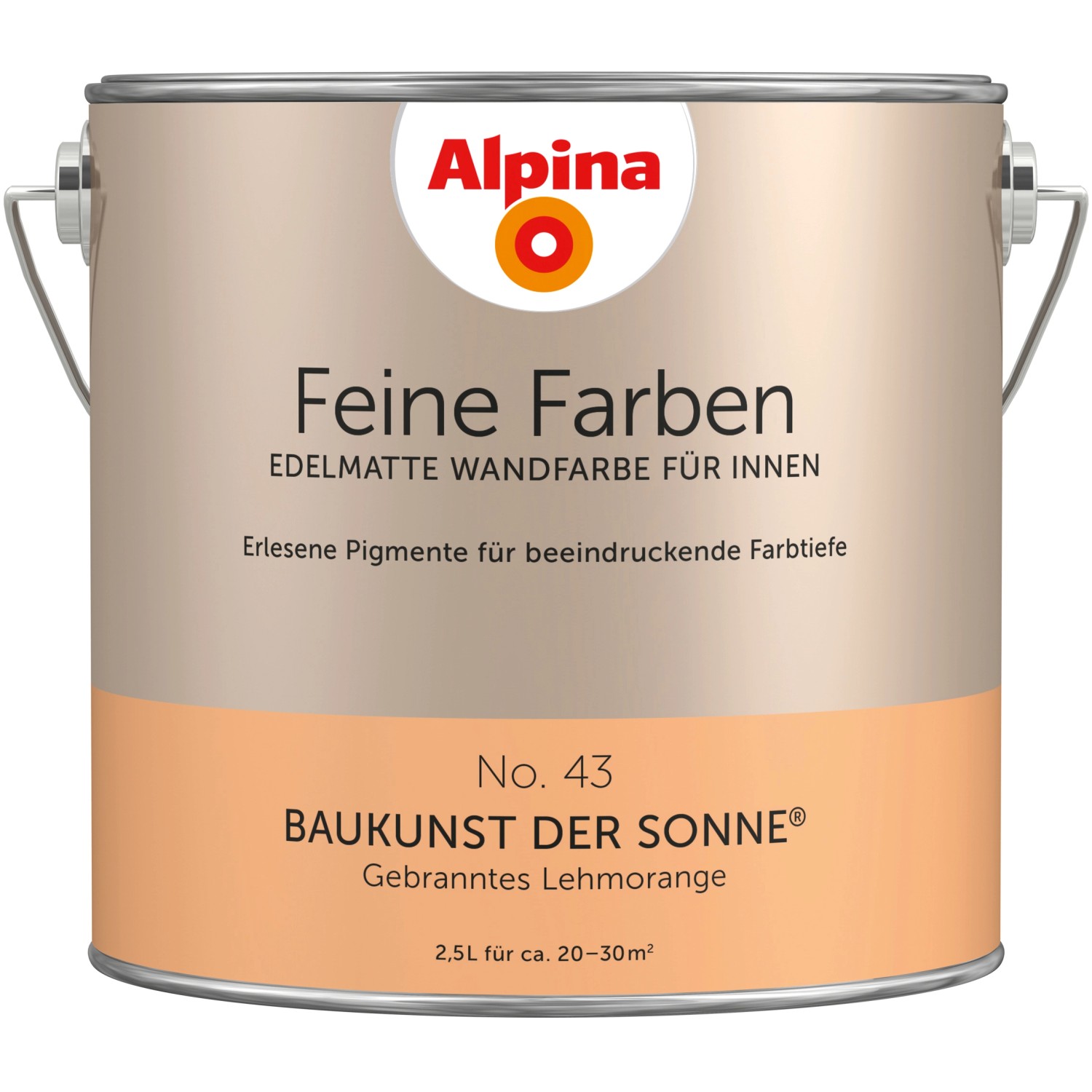 Thumbnail - Alpina Feine Farben No. 43 Baukunst der Sonne® Orange edelmatt 2,5,