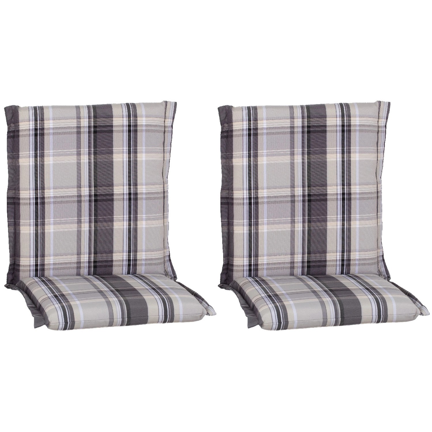 Beo Sitzauflage Niedriglehner Atika 2er-Set Karo Beige günstig online kaufen