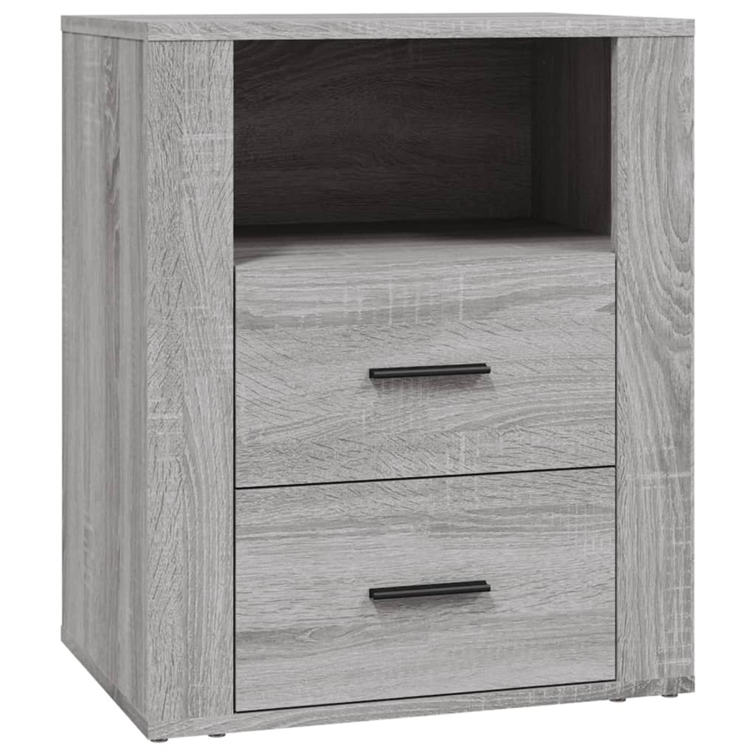 vidaXL Nachttisch Grau Sonoma 50x36x60 cm Holzwerkstoff 816734