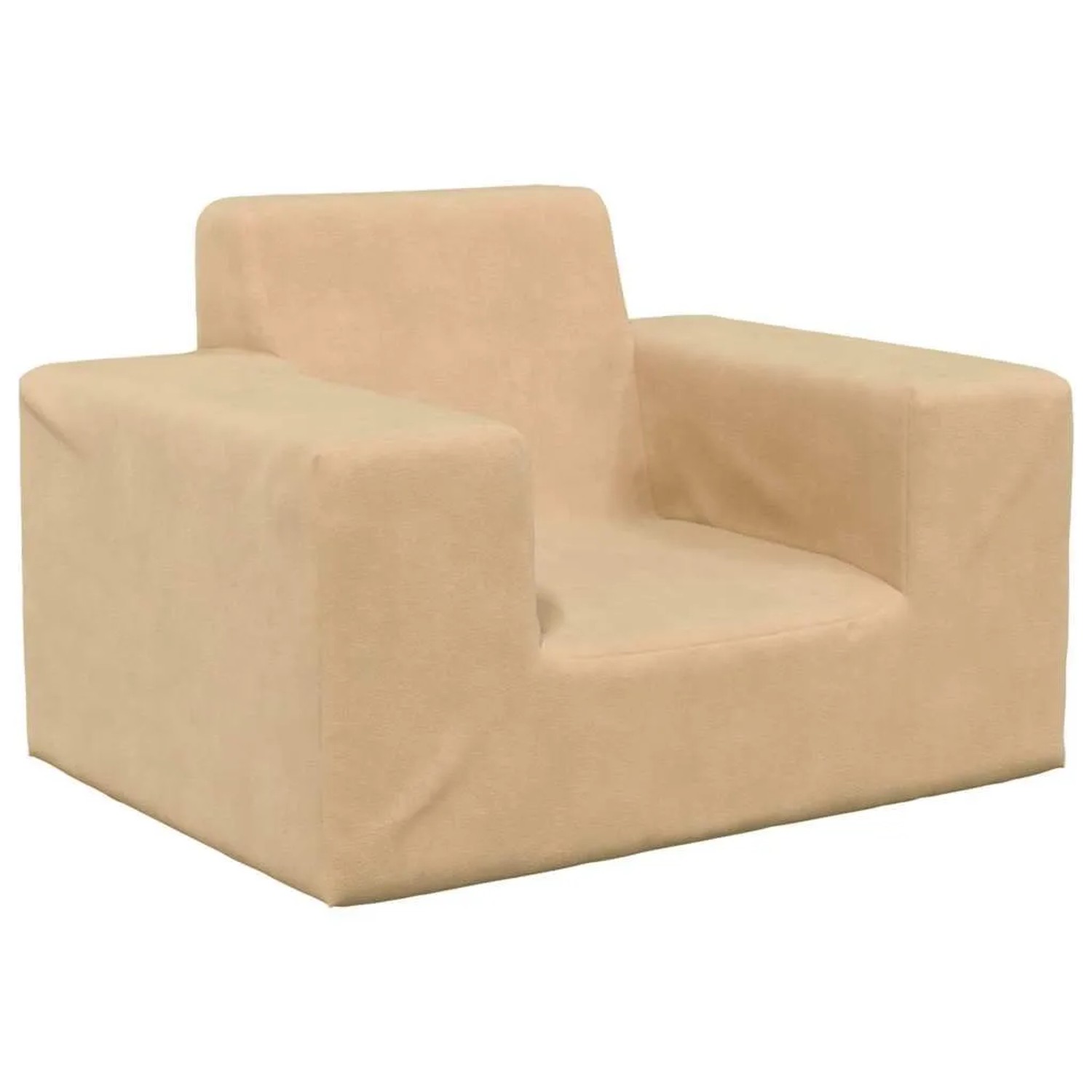 vidaXL Kindersofa Creme Weich Plüsch 4104775