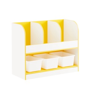 SoBuy Kinderregal mit 4 Offenen Fächern Bücherregal Aufbewahrungsregal KMB107-G