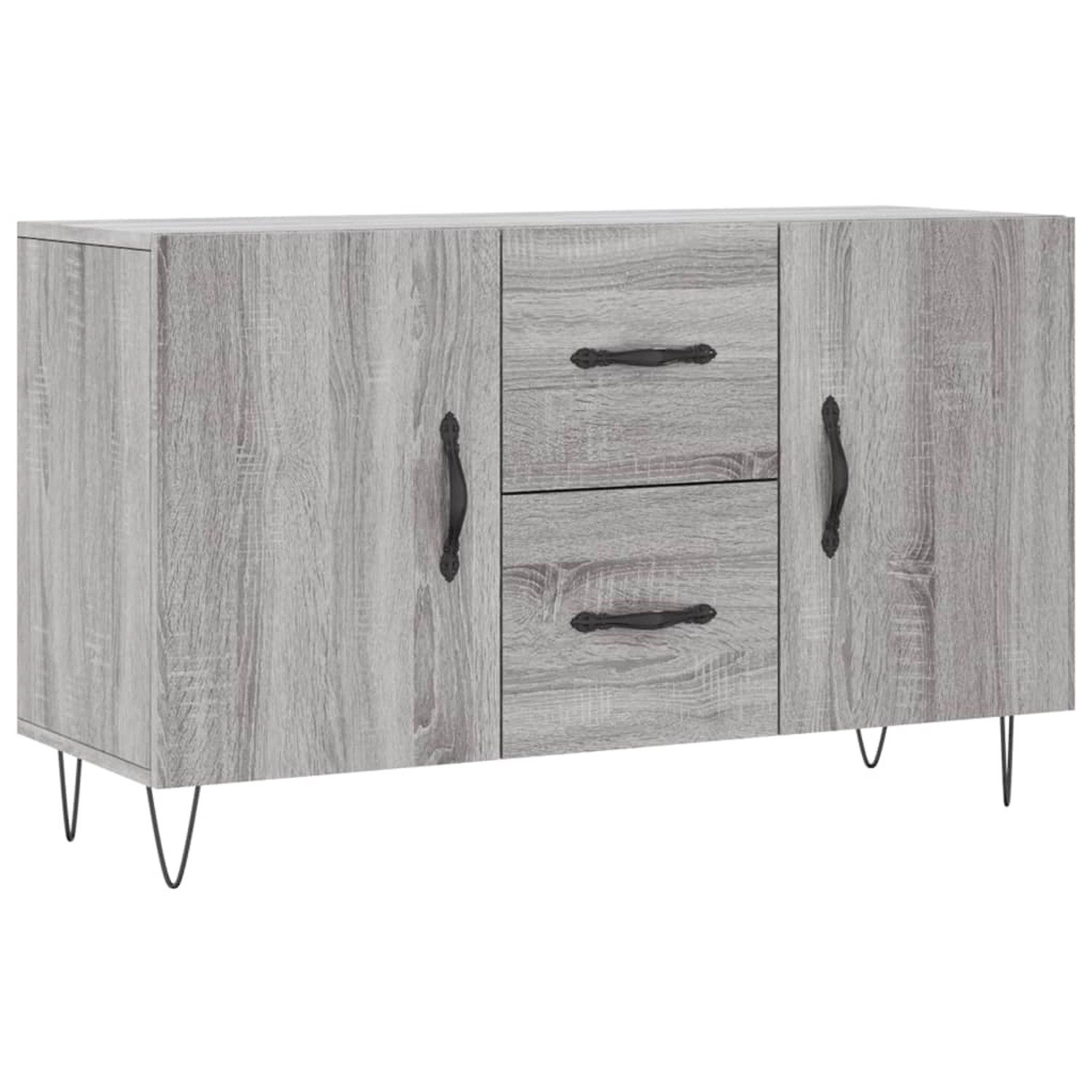 vidaXL Sideboard Grau Sonoma 100x36x60 cm Holzwerkstoff 828170 günstig online kaufen