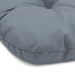 Beautissu Lisa Stuhlkissen, 40x40cm, Grau, 4er-Set. Sitzkissen für Stühle und Gartenmöbel.