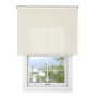 Beiges Tageslicht-Rollo Basic GL am Fenster, 100x150 cm, für Sichtschutz und sanfte Lichtfilterung.