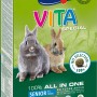 Vitakraft Vita Special Senior Kaninchenfutter, 600g Packung mit zwei Kaninchen.