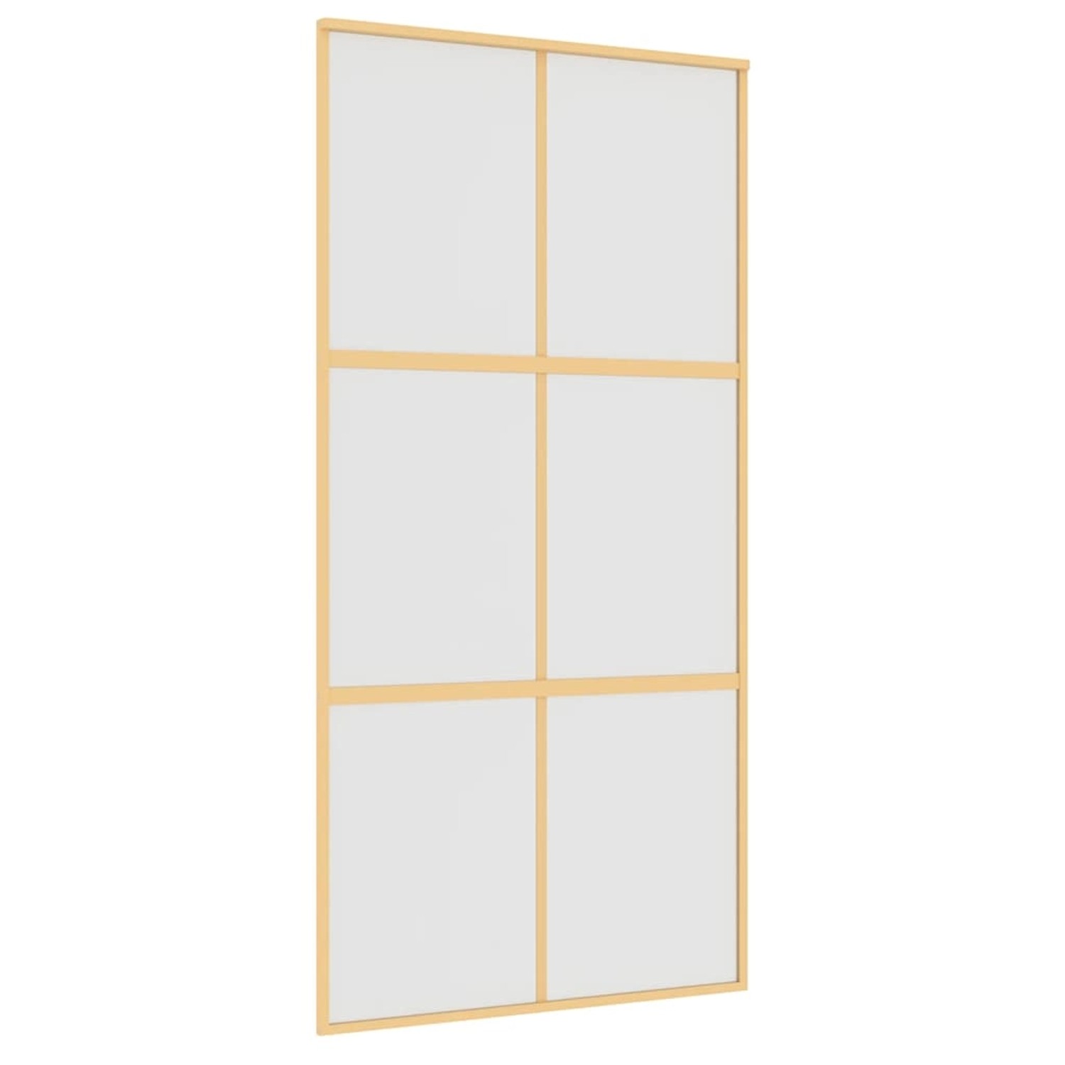 vidaXL Schiebetür Golden 102,5x205 cm Matt ESG-Glas und Aluminium 155159 günstig online kaufen