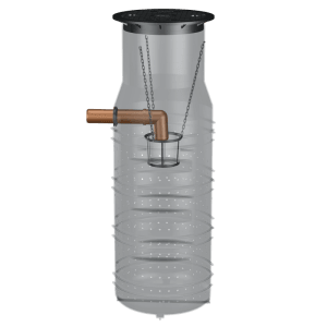 GreenLife Sickerschacht 950 l Zur Gartenentwässerung mit Sieb