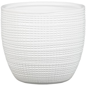 Scheurich Übertopf Panna, Ø 14 cm, aus Keramik mit feiner Textur für den Innenbereich.