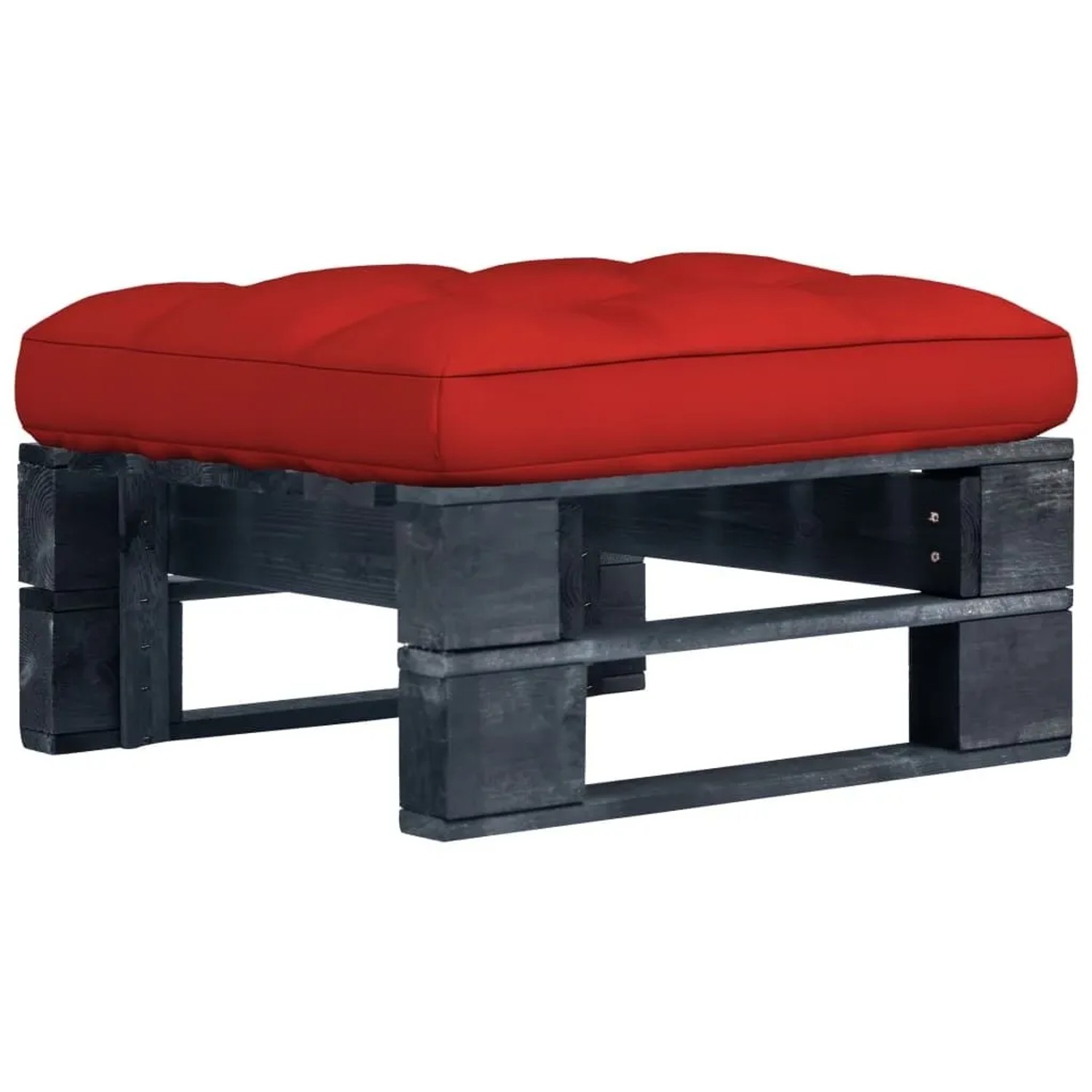 vidaXL Garten-Palettenhocker Schwarz Imprägniertes Kiefernholz 3066439