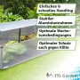 TTL Garden Frühbeet-Aufsatz aus Aluminium für Hochbeet, 100x60x40 cm, mit Polycarbonatplatten.