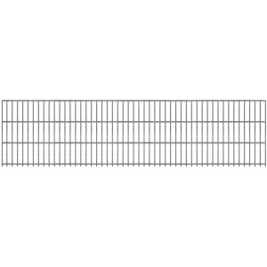 Doppelstabmatte 6/5/6 mm, Zink, 250x63 cm, für Gartenzaun. Stabil und langlebig.