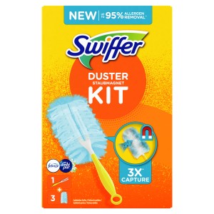 Swiffer Staubmagnet Set mit 3 Tüchern: Staubwischer für eine effektive Reinigung.