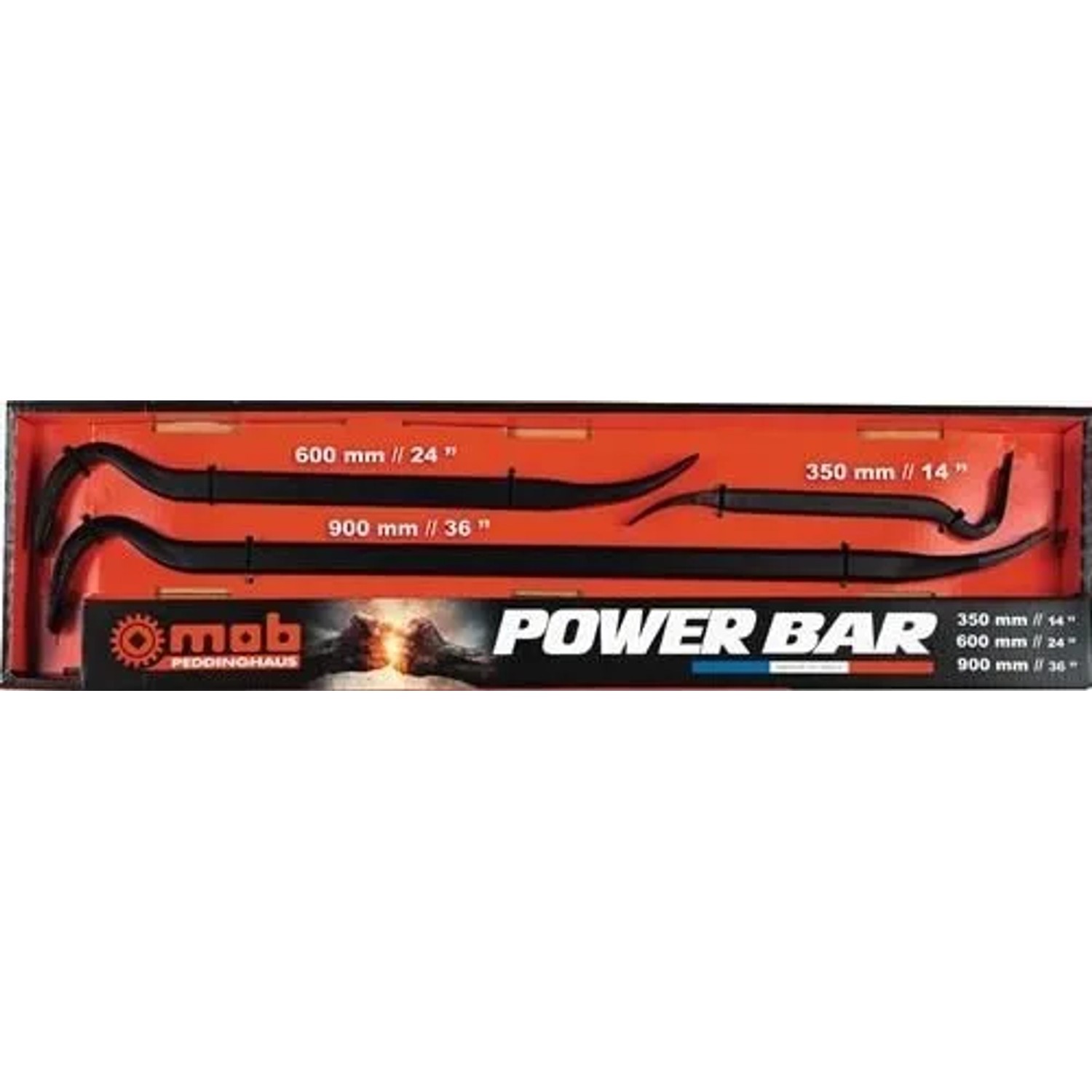 Peddinghaus Nageleisenset Power Bar Gesamtlänge 350 600 900 Mm 7187000301