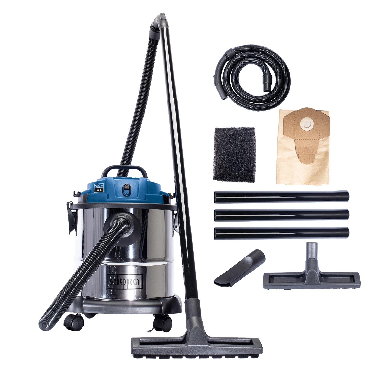 Scheppach Nass-Trockensauger NTS 20 mit 20 l Behälter