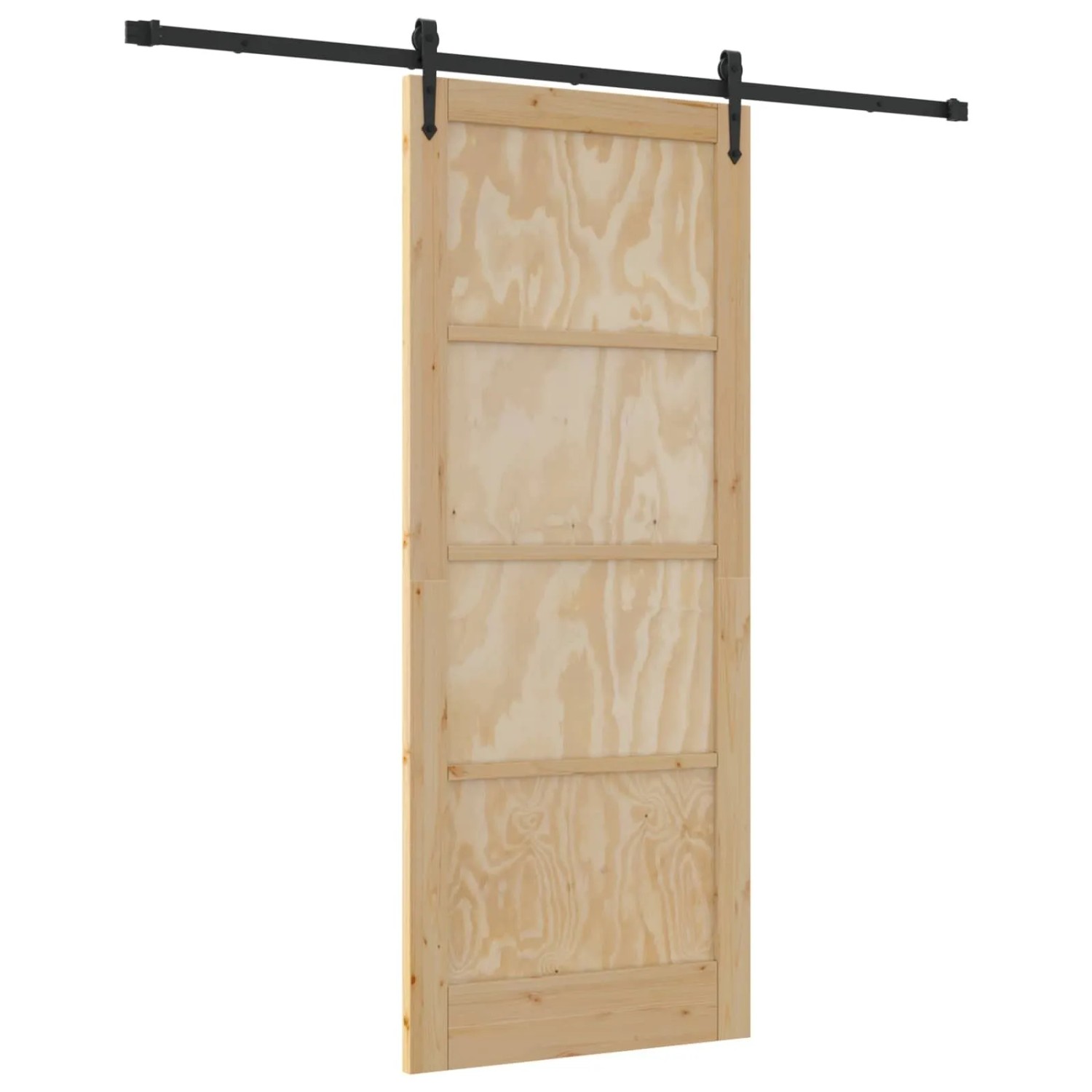 vidaXL Schiebetür ORKDAL Natur 86 x 211 cm Massives Kiefernholz 3445610