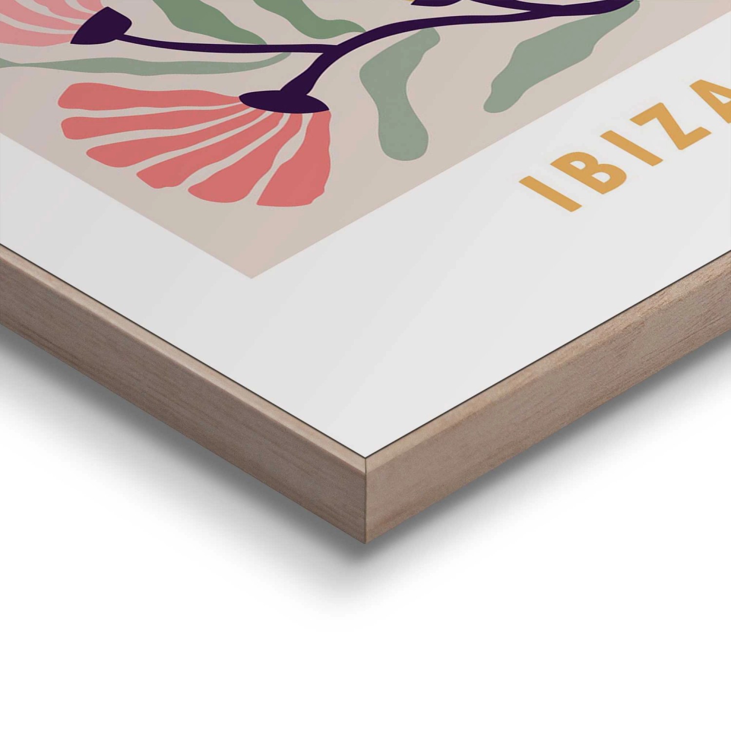 Gerahmtes Bild Ibiza Flower Market, 30x20 cm, mehrfarbig. Wandbild mit Blumenmotiv.