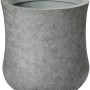 Grauer Pflanztopf (33x33x33 cm) in Beton-Optik für Innen- und Außenbereich.