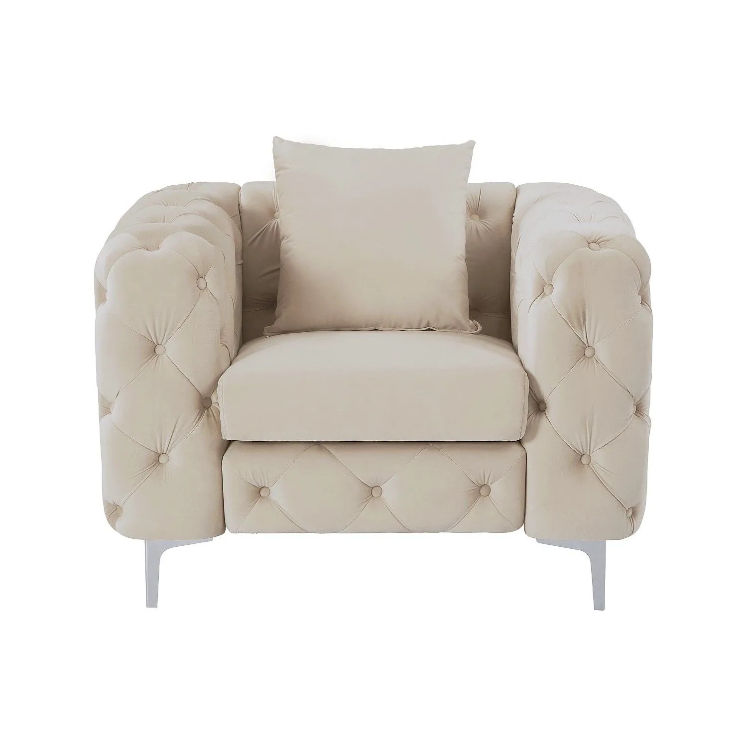 Vente-unique Sessel Mit Gerader Rückenlehne Edwina Beige 106 cm