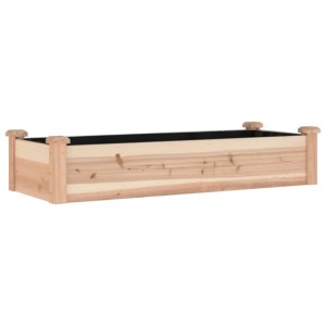 vidaXL Hochbeet mit Einsatz 120x45x25 cm Massivholz Tanne 364286