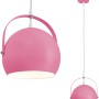 Pinke Näve Pendelleuchte Colorado, ca. 25 cm Durchmesser, für den Innenbereich.