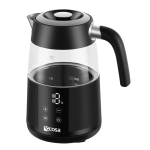 Ecosa EO-699 Glas Wasserkocher mit Temperatureinstellung Digitalem Touch-Display 2200 W