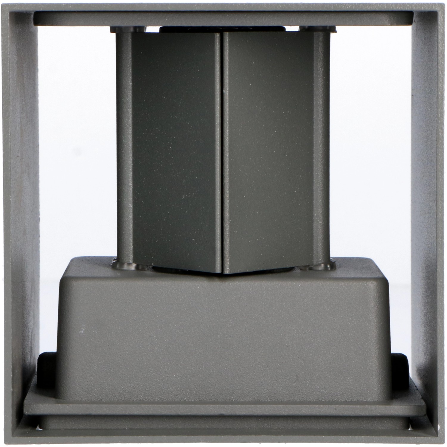 Eckige LED`s light Außenwandleuchte in Anthrazit, 10,6x10,5x10,5 cm.