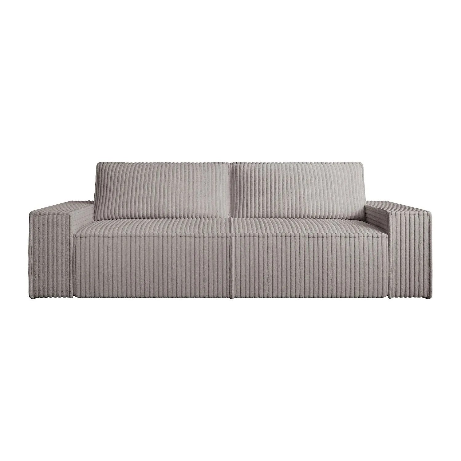 Vente-unique Sofa Ohne Schlafmöglichkeit Amelia Hellgrau 230 cm
