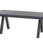 Ausziehbarer Gartentisch Ferrostone von Siena Garden, 100x260 cm, ideal für den Außenbereich.