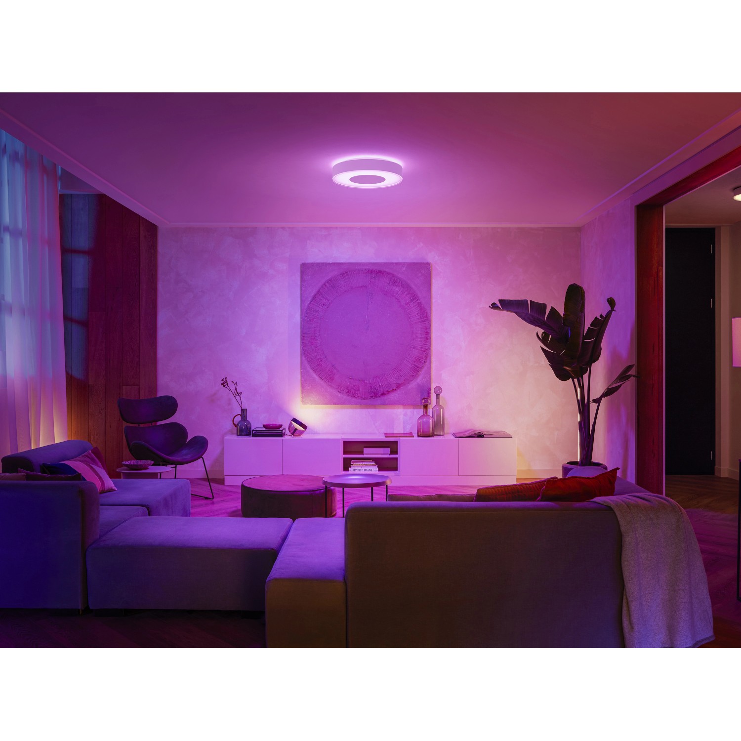 Philips Hue Deckenleuchte White & Color Ambiance Infuse L Weiß 20.20 lm