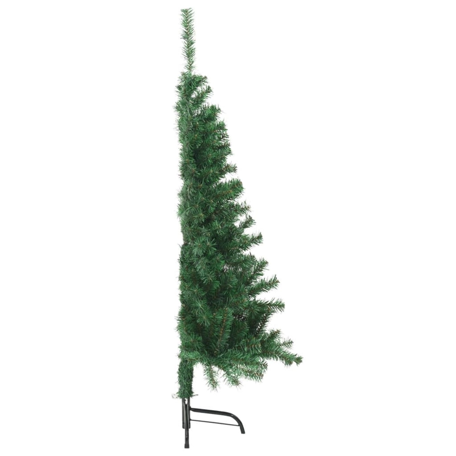 vidaXL Künstlicher Halb-Weihnachtsbaum mit Ständer Grün 120 cm PVC 328415