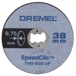 Dremel SC409 Trennscheibe, dünn, für Miniaturwerkzeuge, SpeedClic-System, 38mm Durchmesser.