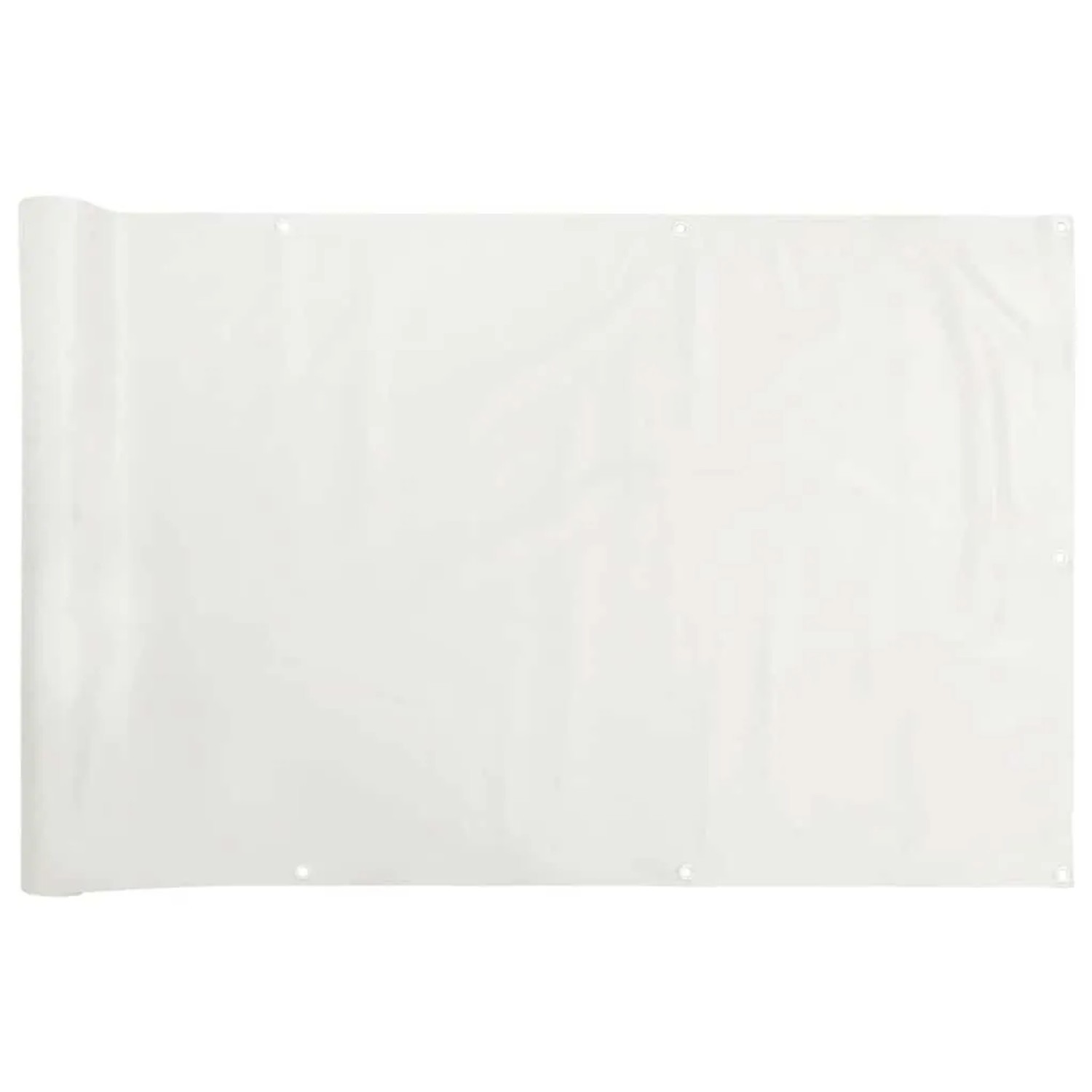 vidaXL Balkon-Sichtschutz Weiß 1000x120 cm PVC 4005514 günstig online kaufen