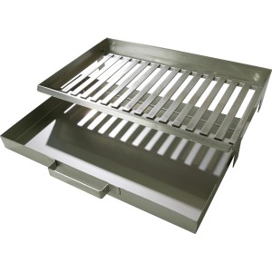 Buschbeck Feuerrost mit Aschepfanne aus Edelstahl für Grillkamine.