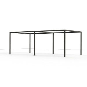 Siena Garden Pergola Erweiterung Libera, Aluminiumrahmen in Anthrazit.