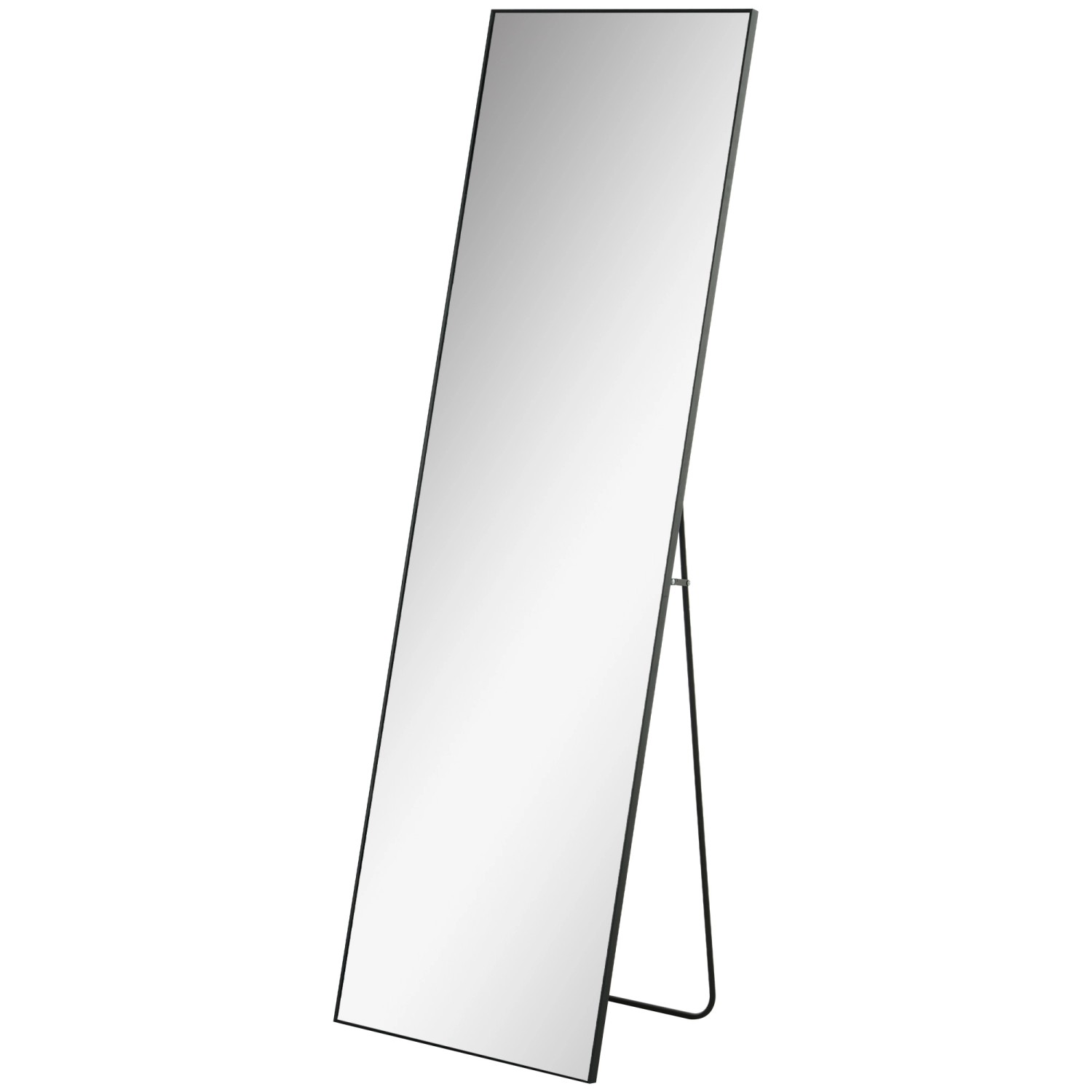 Image of HOMCOM Standspiegel Freistehender mit Ständer Flur Alu 50 x 161,5 cm