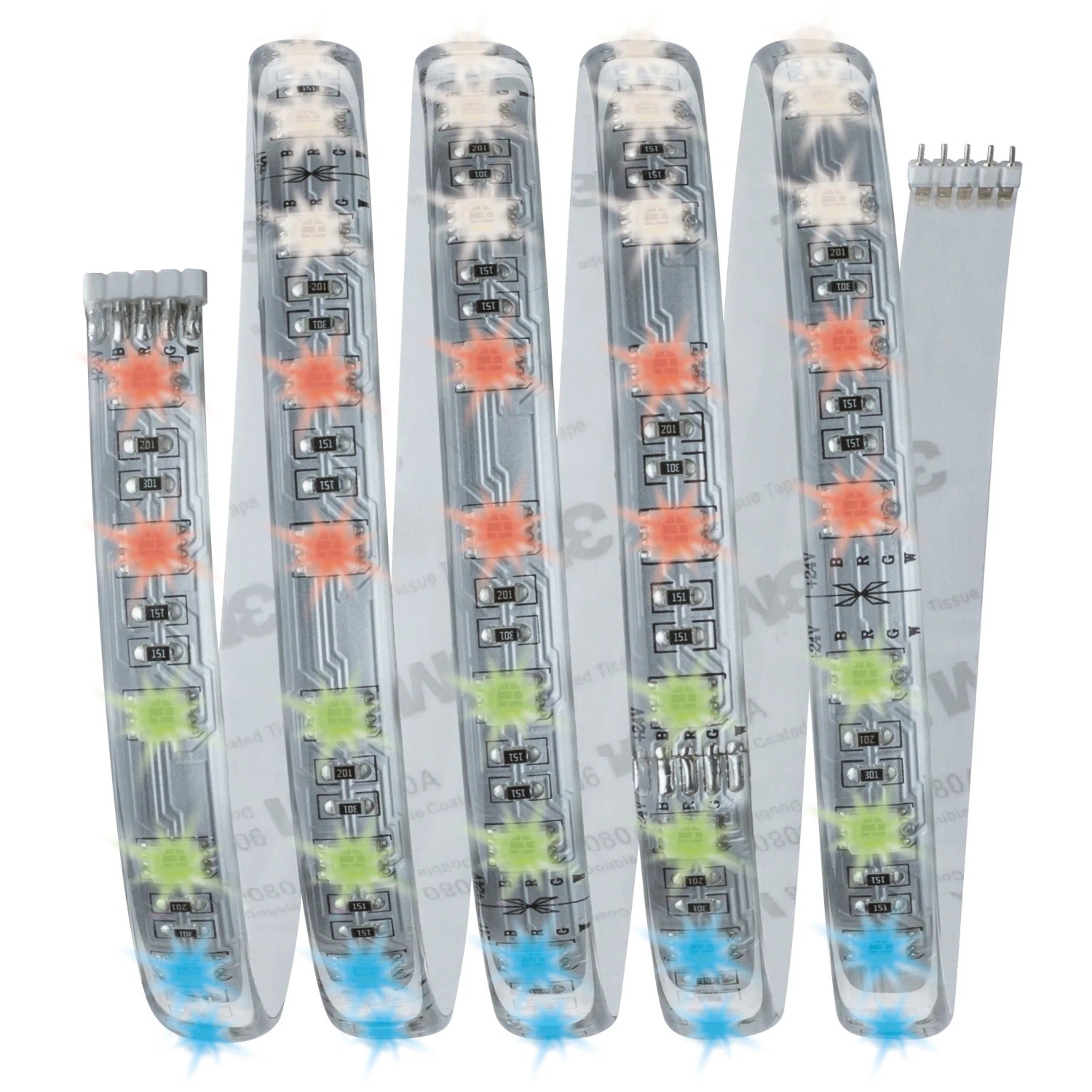 Paulmann MaxLED RGBW Basisset, 1,5m LED-Streifen mit Farbwechsel und warmweißem Licht.