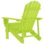 Grüner Adirondack-Gartenstuhl aus massivem Tannenholz, schräg von hinten gezeigt. Ideal für Garten & Terrasse.