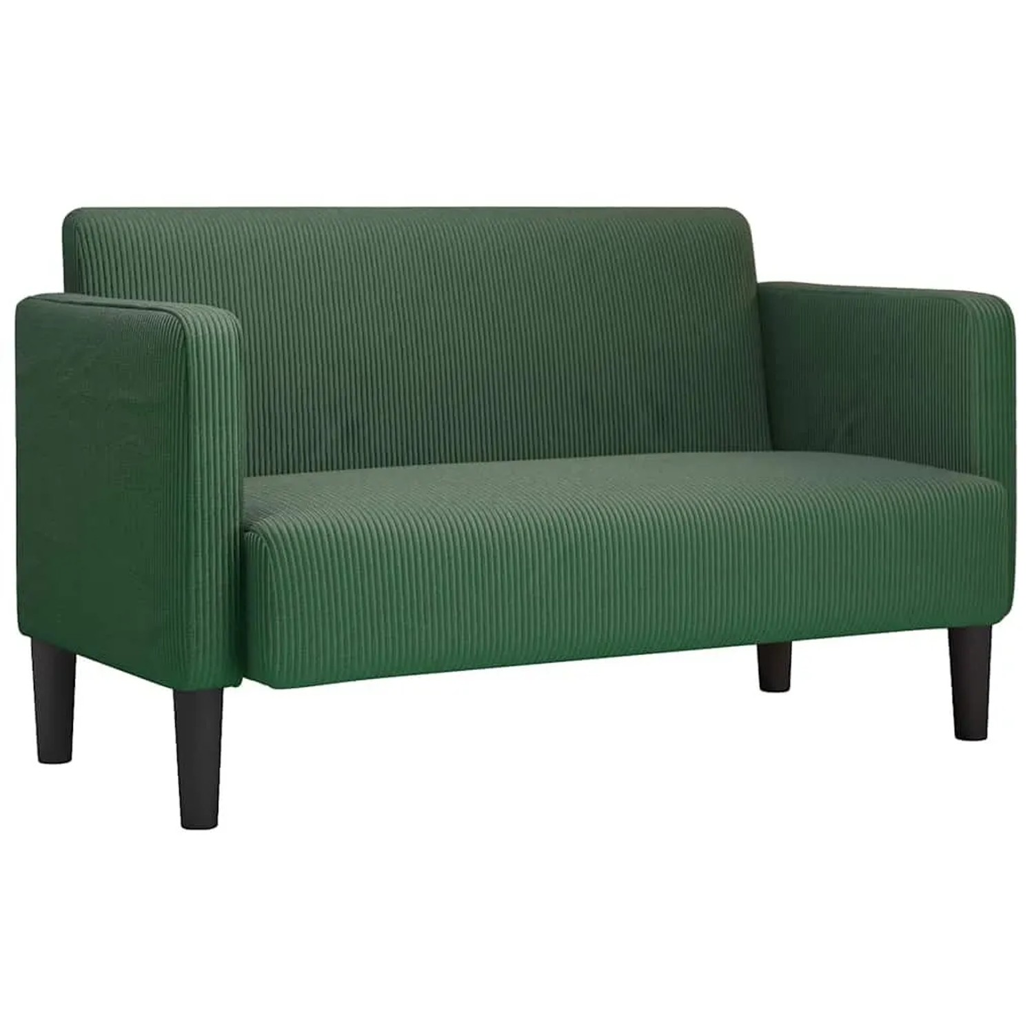 vidaXL Zweisitzer-Sofa Dunkelgrün 109 cm Cordstoff 4100527 günstig online kaufen