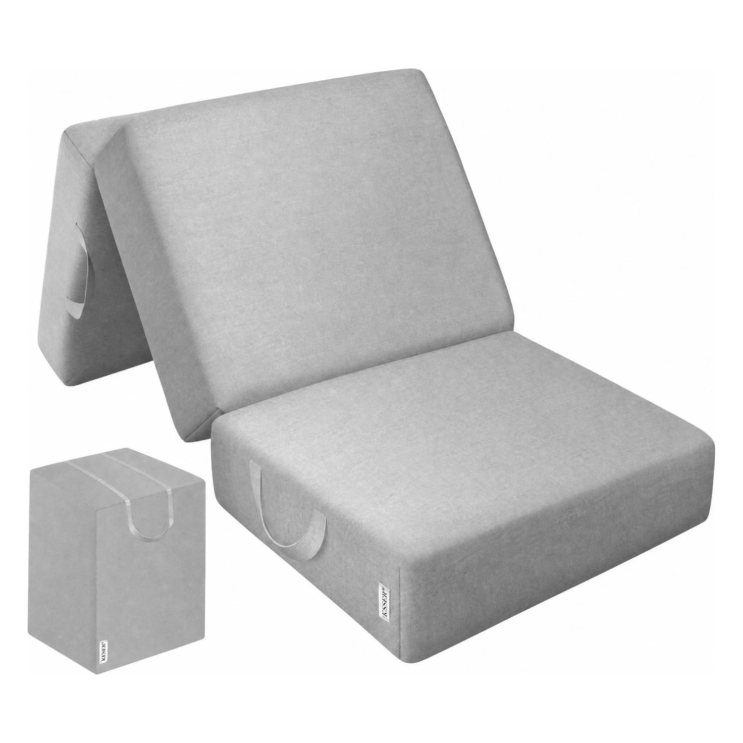 KESSER Klappmatratze Klappbare Matratze Höhe 15 cm 90 x 200 x 15 cm Grau
